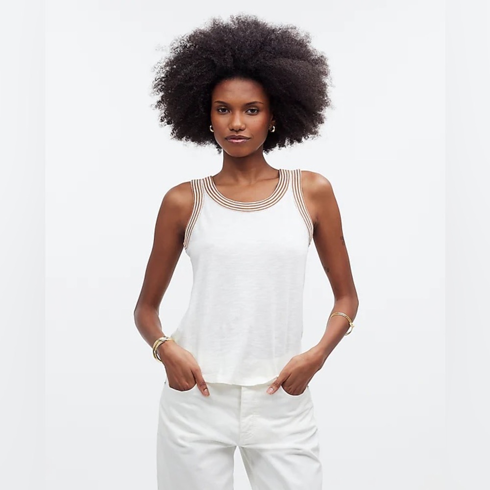 Madewell Cotton Scoopneck Tank Top NWOT